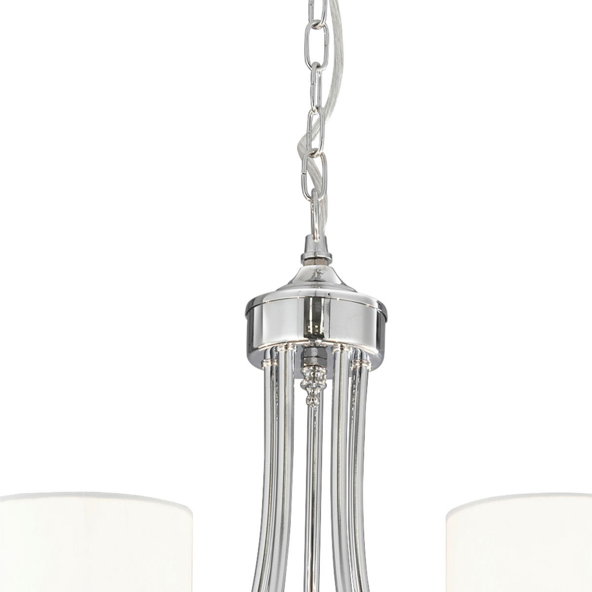 LUSTER  64/106 cm      Nina  - bijela/boje kroma, Design, staklo/metal (64/106cm)