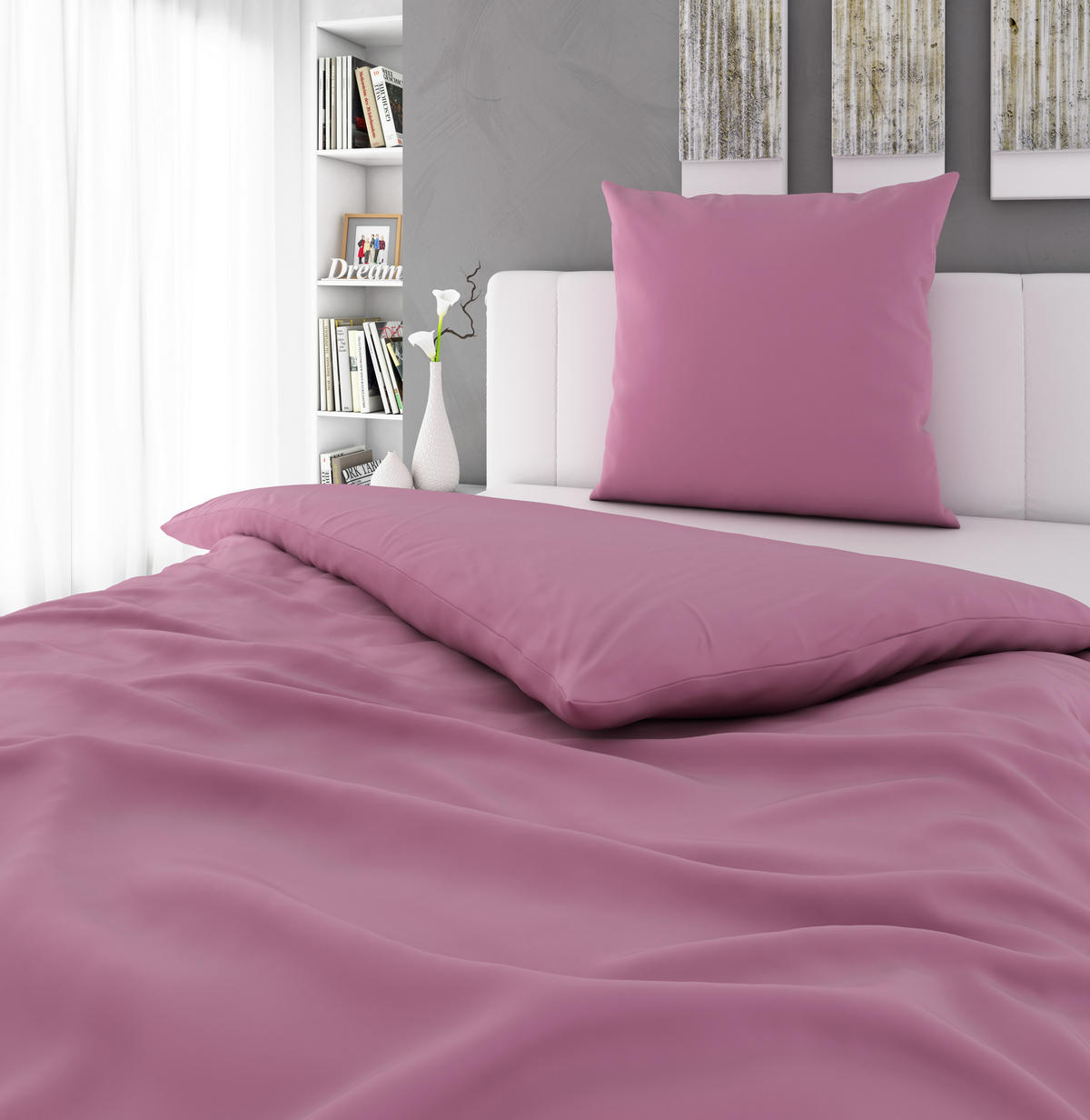 POSTELJINA Lozano 135/200 cm tekstil pink  - pink, Konvencionalno, tekstil (135/200cm) - Novel