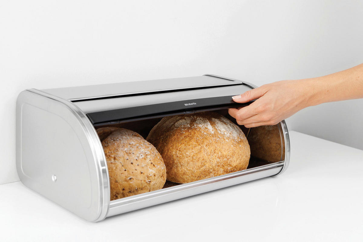 BROTKASTEN 44.5/17.3/26.2 cm  - Silberfarben, Basics, Metall (44.5/17.3/26.2cm) - Brabantia