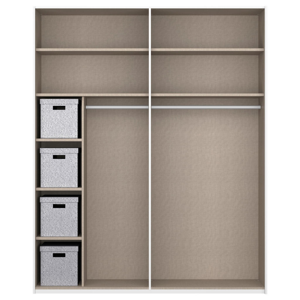 Thumbnail - Xora Schwebetürenschrank X-Tend, Graphit, Holzwerkstoff, 4 Fächer, 181x223x68 cm, Blauer Engel, Goldenes M, BQ - Bündnis...