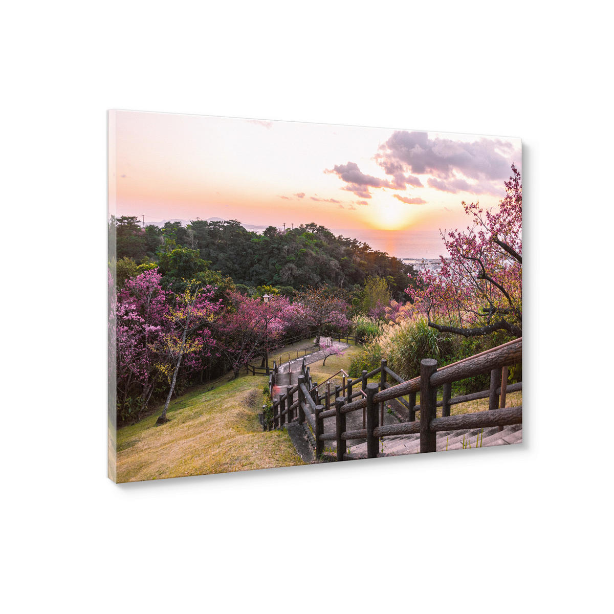 LEINWANDBILD Landschaft & Natur 85/113 cm  - Multicolor, Basics, Holz/Textil (85/113cm)