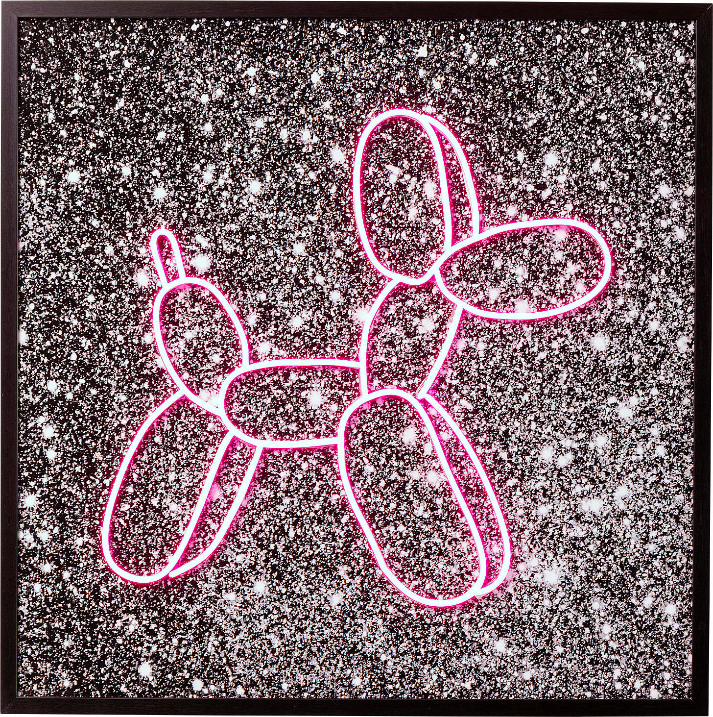 BILD 80/80/3,5 cm  - Pink/Schwarz, Trend, Kunststoff (80/80/3,5cm) - Kare-Design