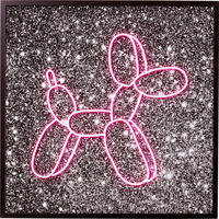 BILD 80/80/3,5 cm  - Pink/Schwarz, Trend, Kunststoff (80/80/3,5cm) - Kare-Design