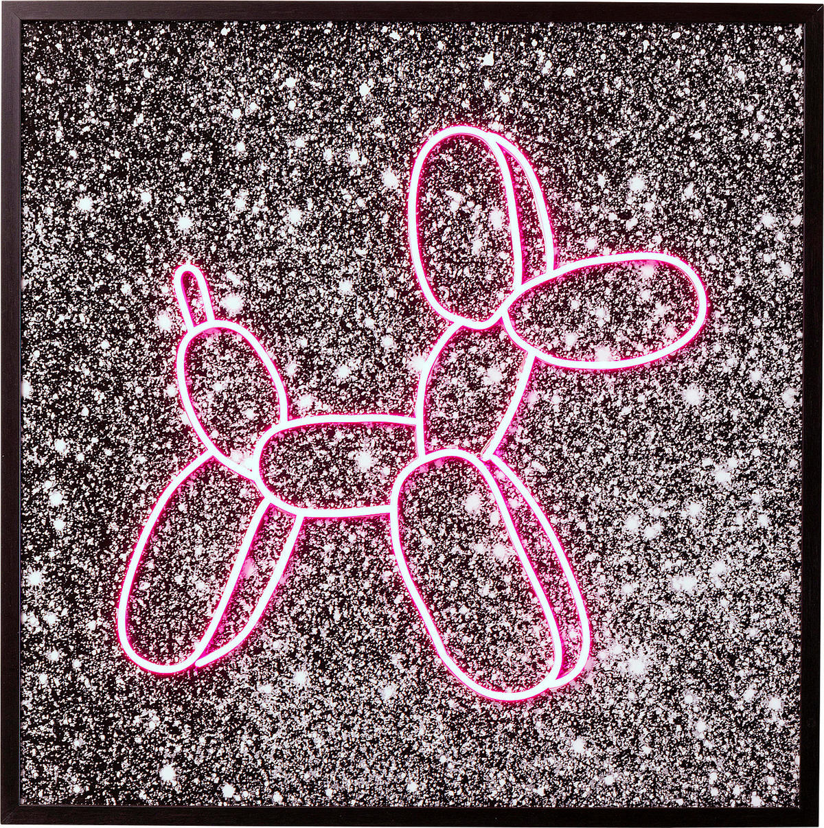 BILD 80/80/3,5 cm  - Pink/Schwarz, Trend, Kunststoff (80/80/3,5cm) - Kare-Design