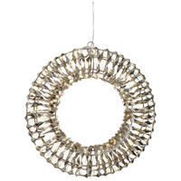 KRANZ - Goldfarben, Basics, Kunststoff/Metall (38/8cm) - X-Mas