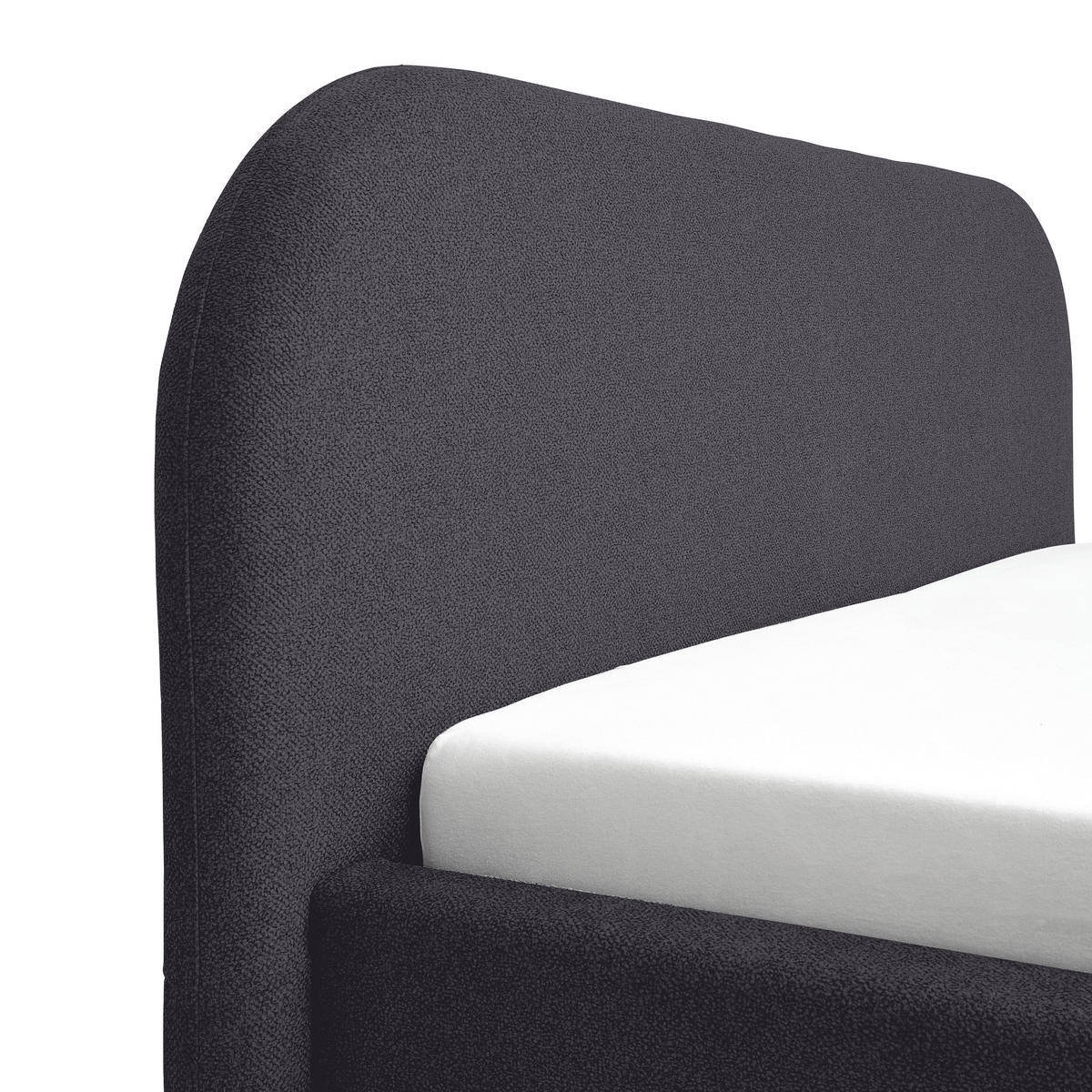 POLSTERBETT Bettkasten, Lattenroste 160/200 cm  in Anthrazit  - Anthrazit/Schwarz, Design, Holz/Textil (160/200cm) - Boxxx