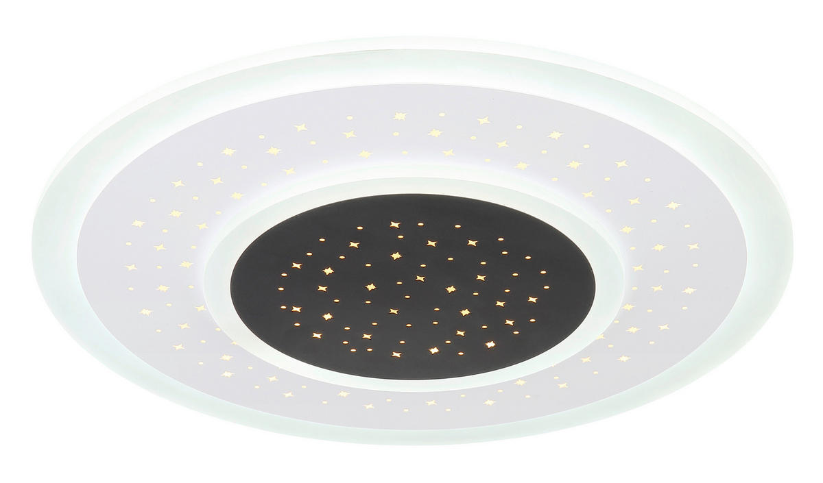 LED-DECKENLEUCHTE 44 W  46/5,5 cm    - Weiss/Opal, Design, Kunststoff/Metall (46/5,5cm) - Globo