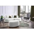 ECKSOFA in Bouclé Sandfarben  235/166 cm  - Sandfarben/Schwarz, MODERN, Kunststoff/Textil (235/166cm) - Hom`in