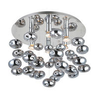 PLAFONIERĂ - culoare crom, Basics, metal (49/49/38cm)