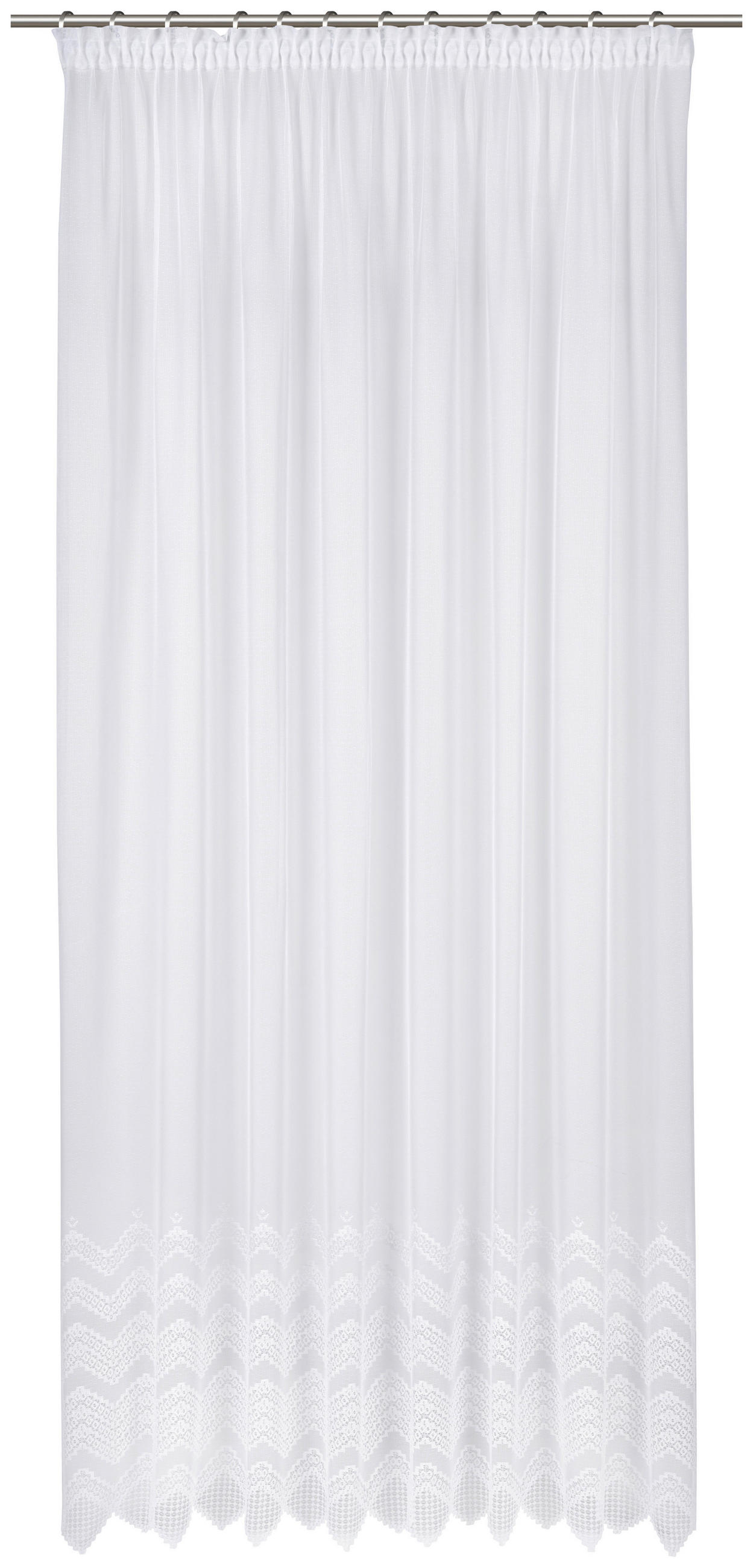 ZÁCLONA, polopriehľadné, 280 cm - biela, Konventionell, textil (280cm) - Esposa