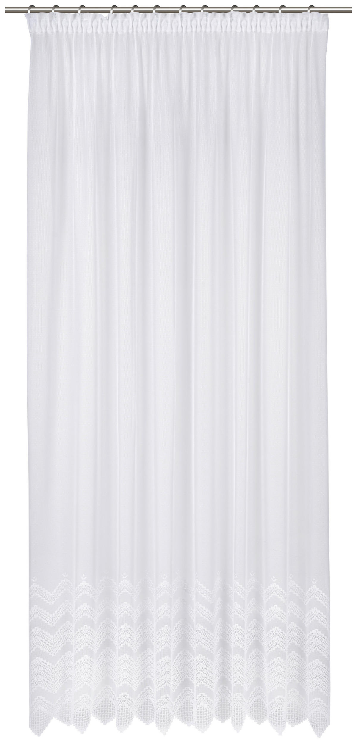 ZÁCLONA, polopriehľadné, 280 cm - biela, Konventionell, textil (280cm) - Esposa