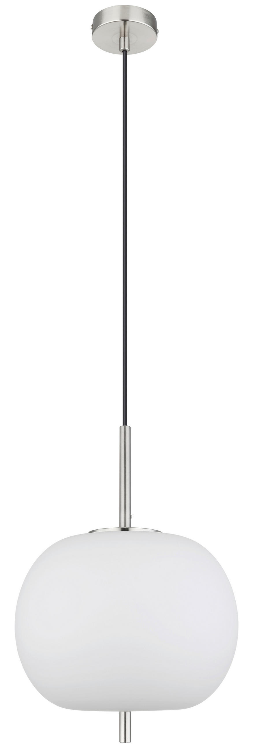 VISEČA SVETILKA  BLACKY I      30/120 cm      E27 - barve niklja/opal, Basics, kovina/steklo (30/120cm)