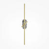 WANDLEUCHTE - Messingfarben/Grau, Modern, Stein (9,7/8,6/63cm) - MAYTONI