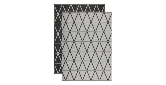 OUTDOORTEPPICH 120/170 cm Naturalle Grau, Schwarz - Schwarz/Grau, Design, Textil (120/170cm) - Novel