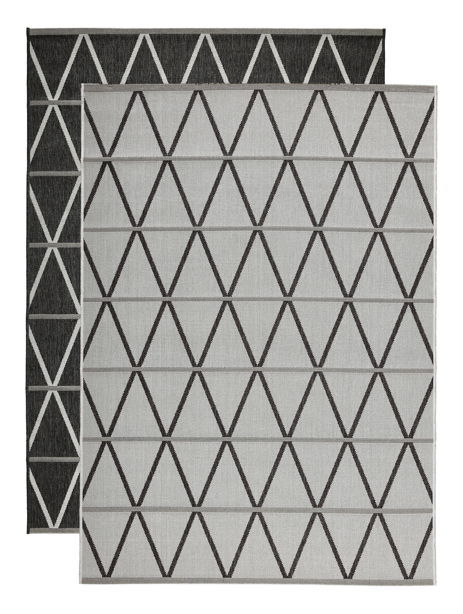 VENKOVNÍ KOBEREC, 120/170 cm, šedá, černá - šedá/černá, Design, textil (120/170cm) - Novel