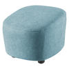 HOCKER Webstoff Hellblau  - Schwarz/Hellblau, Design, Kunststoff/Textil (54/41/57cm) - SetOne by Musterring