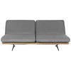 SCHLAFSOFA Grau, Eichefarben  - Eichefarben/Beige, Design, Holz/Textil (204/92/90cm) - Dieter Knoll