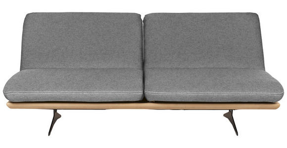 SCHLAFSOFA in Grau, Eichefarben  - Eichefarben/Beige, Design, Holz/Textil (204/92/90cm) - Dieter Knoll