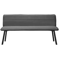SITZBANK 160/79/56 cm Webstoff Anthrazit  - Anthrazit/Schwarz, Basics, Textil/Metall (160/79/56cm) - MID.YOU