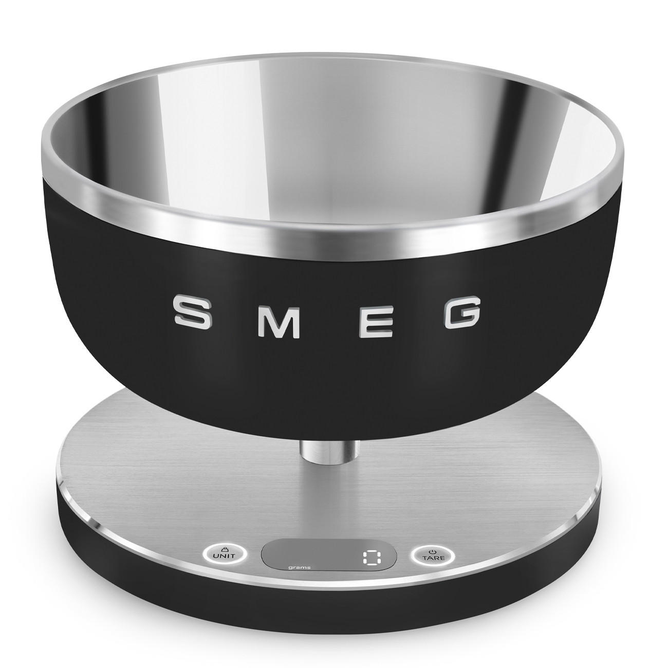 ELEKTRISCHE KÜCHENWAAGE  - Edelstahlfarben/Schwarz, Basics, Kunststoff/Metall (20,5/15/20,5cm) - SMEG