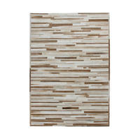 FLACHWEBETEPPICH  Wohnzimmer 120/170 cm Creme rechteckig  - Creme, Design, Leder/Textil (120/170cm) - Kayoom