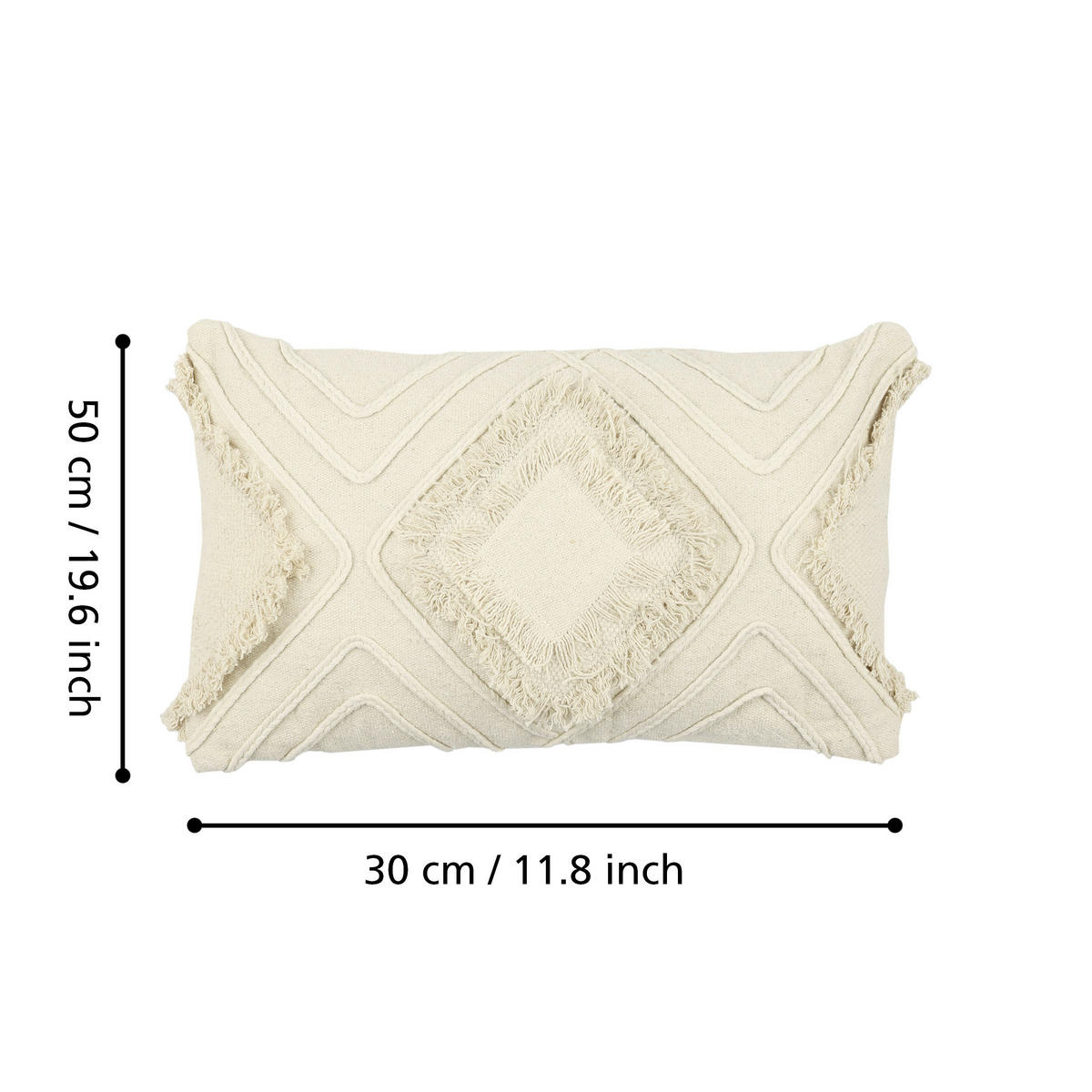 ZIERKISSEN  30/50 cm   - Beige, Basics, Textil (30/50cm) - Eglo