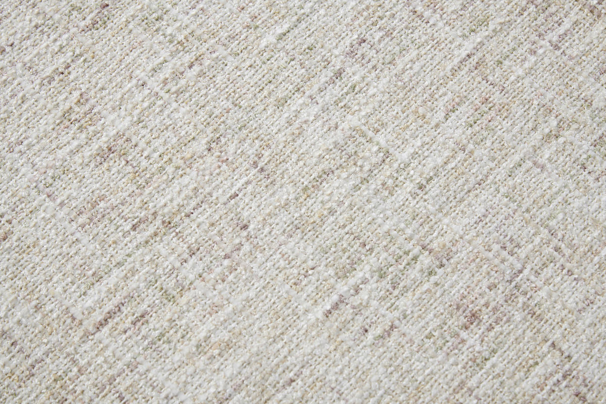 ARMLEHNSTUHL  in Eisen Webstoff  - Beige/Schwarz, Design, Textil/Metall (61/83/61cm) - Novel