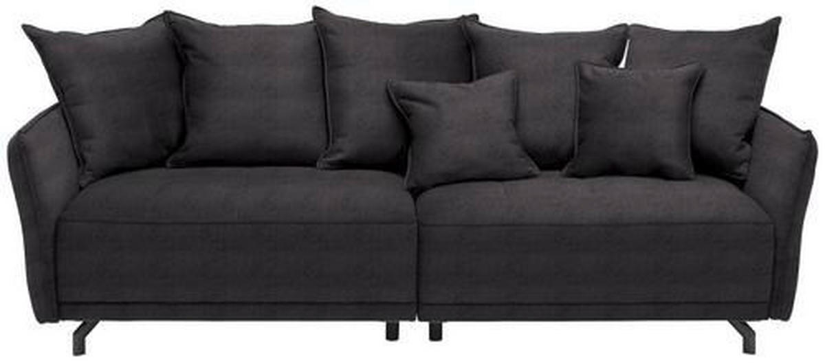 NAGY KANAPÉ textil barna  - barna/fekete, Design, textil/fém (226/91/103cm) - Carryhome