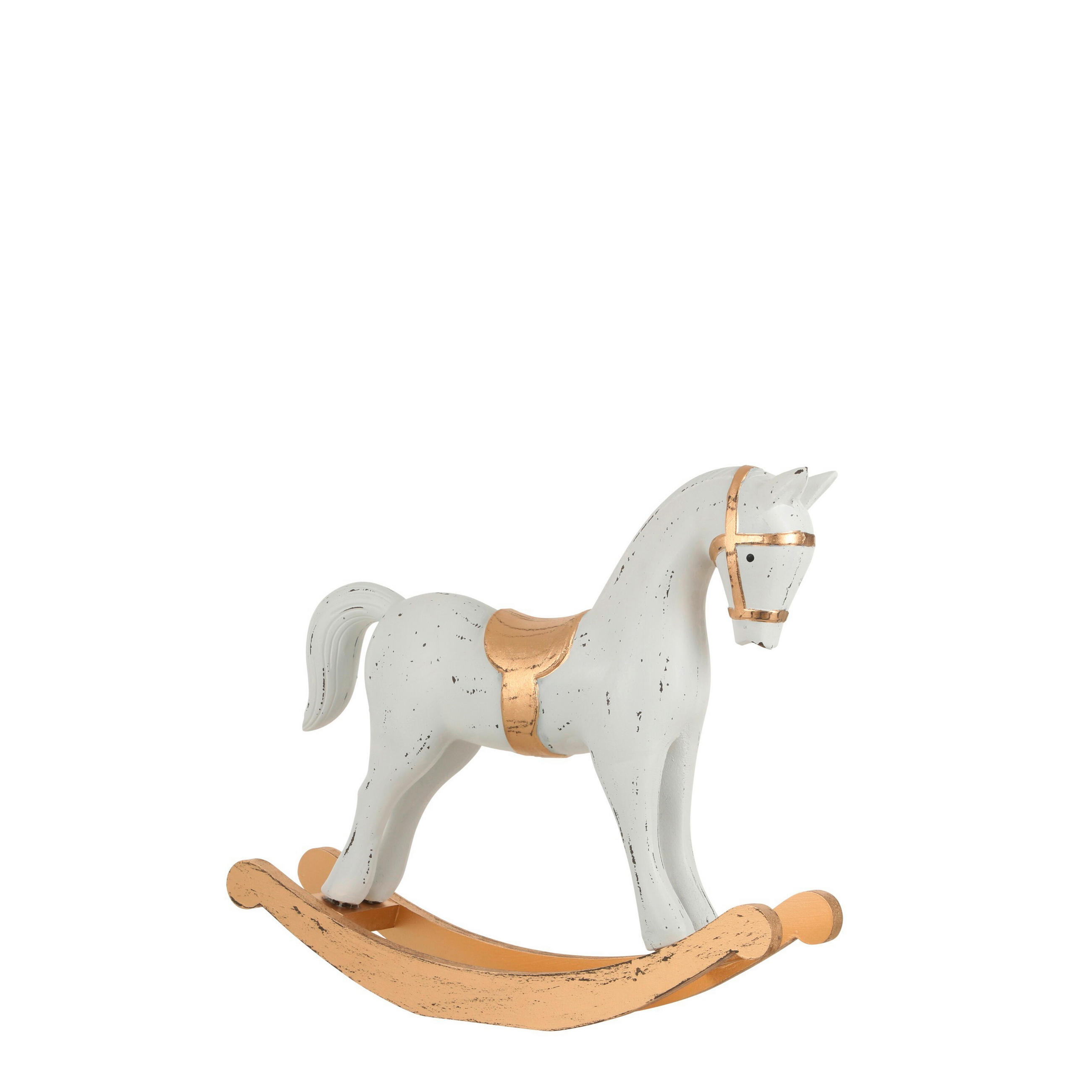 DEKORAČNÍ KŮŇ - bílá, Basics, dřevo (26.5/6/22cm)