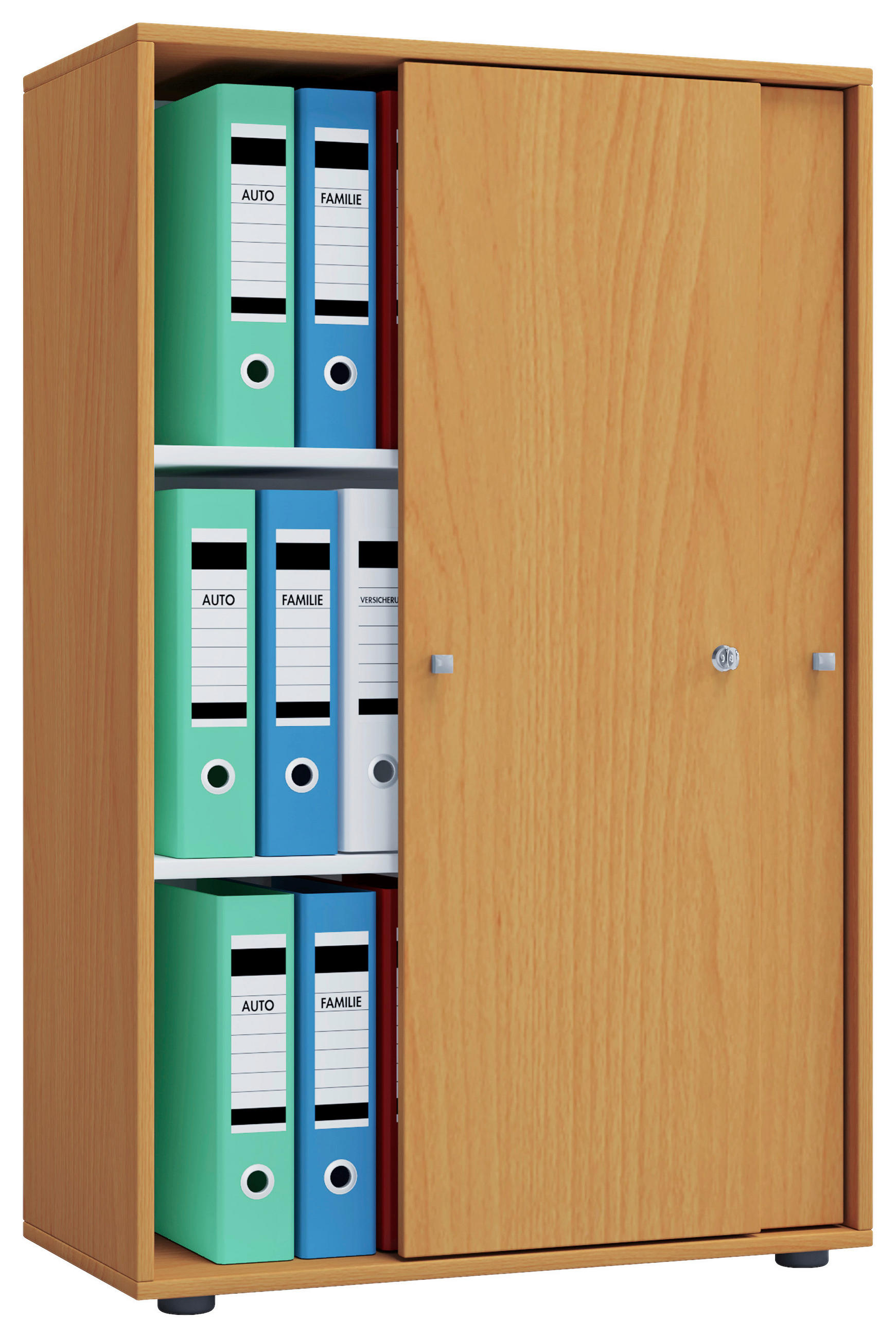 AKTENSCHRANK Buchefarben  - Buchefarben, Basics, Holzwerkstoff (70/111/37cm) - P & B