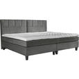 BOXSPRINGBETT 240/200 cm  in Grau  - Wengefarben/Grau, Trend, Holz/Textil (240/200cm) - Esposa