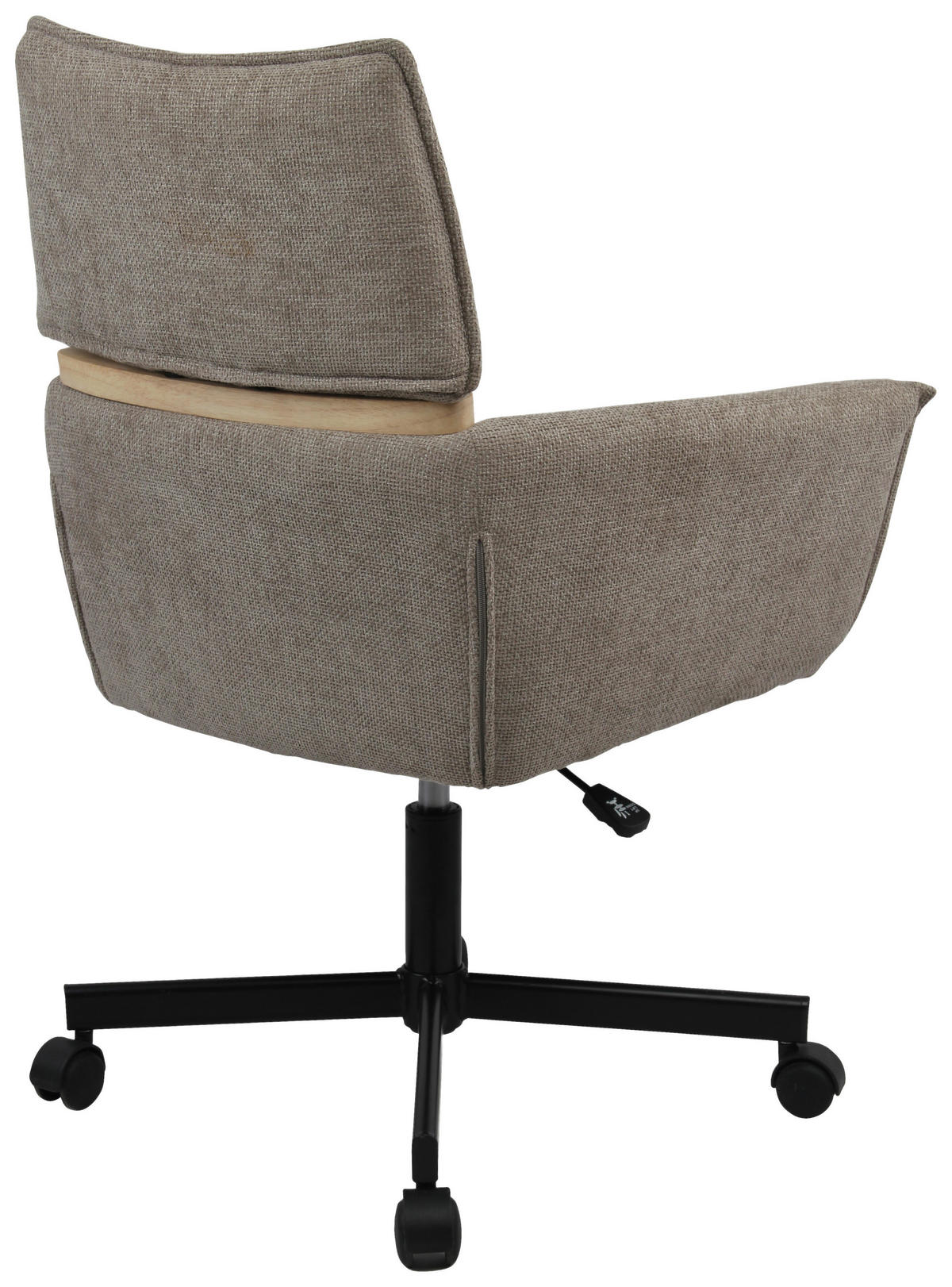 CHEFSESSEL Webstoff Dunkelgrau  - Dunkelgrau/Schwarz, MODERN, Holz/Kunststoff (62/86/56cm) - MID.YOU