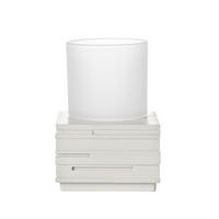 POHÁR NA ZUBNÉ KEFKY biela - biela, Basics, plast/sklo (8/11,5/8cm) - Sadena