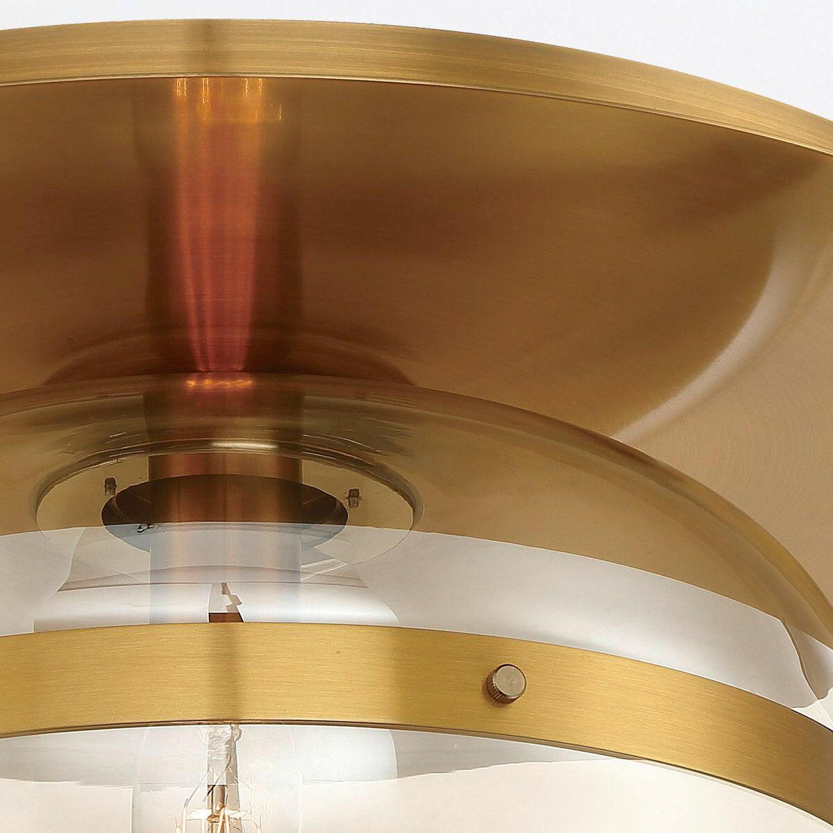 DECKENLEUCHTE 34,8/23,5 cm    - Messingfarben, KONVENTIONELL, Glas/Metall (34,8/23,5cm) - Elstead Lighting