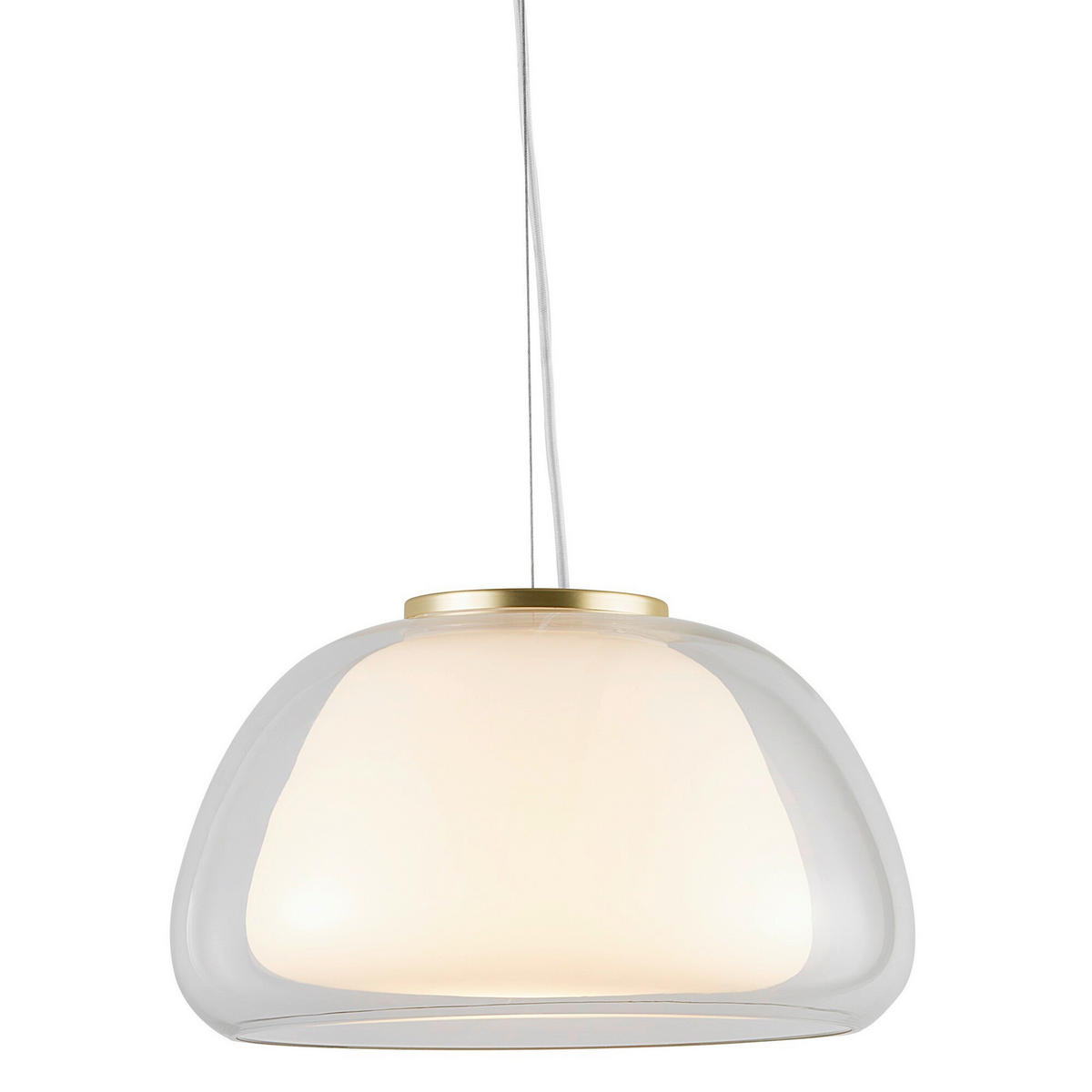 HÄNGELEUCHTE 39/22,8 cm   - Weiß, Design, Glas (39/22,8cm) - Nordlux