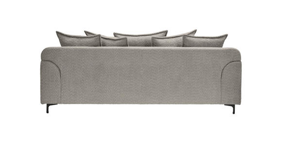 3-SITZER-SOFA  in Chenille Grau  - Schwarz/Grau, KONVENTIONELL, Textil/Metall (228/84/99cm) - Carryhome