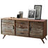 SIDEBOARD Akazie massiv lackiert Multicolor - Silberfarben/Multicolor, LIFESTYLE, Holz/Metall (175/77/45cm) - Hom`in