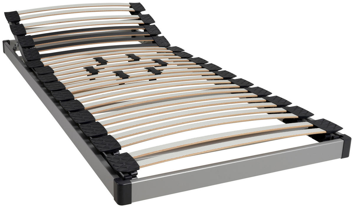 LATTENROST 90/200 cm  - Weiss/Alufarben, Basics, Holz/Holzwerkstoff (90/200cm) - Silence by Bico