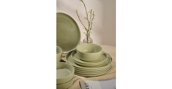 KOMBISERVICE Grün Colori verde 24-teilig 6 Personen  - Grün, Trend, Keramik - Novel
