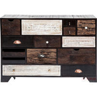 KOMMODE  in 114/80/35 cm  - Alufarben/Schwarz, Trend, Holz/Holzwerkstoff (114/80/35cm) - Kare-Design
