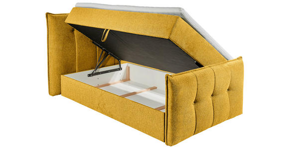 BOXBETT 120/200 cm  in Gelb  - Gelb, KONVENTIONELL, Textil (120/200cm) - Carryhome