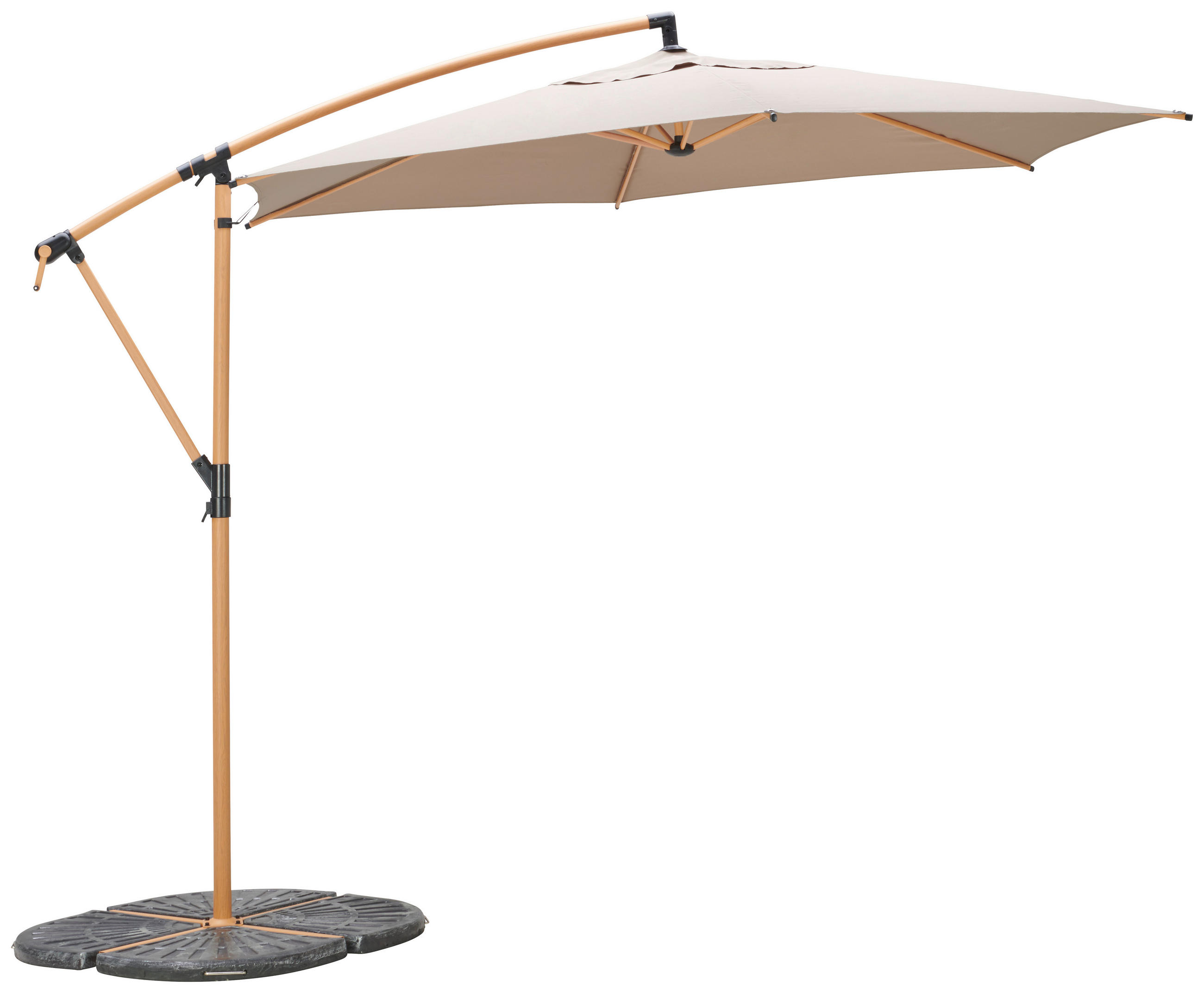 Ampelschirm Exellent Bht: 300x300x248 Cm Taupe