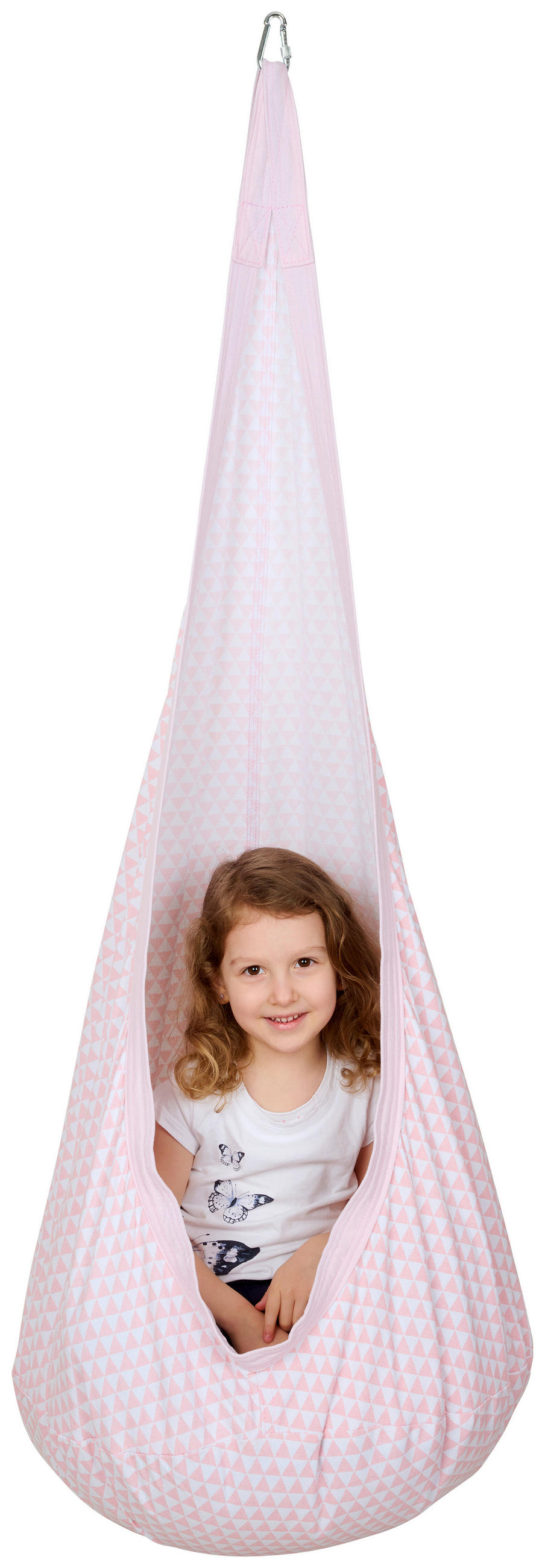 ZÁVESNÉ HOJDACIE KRESLO ružová - ružová, Trend, kov/textil (70/150cm) - My Baby Lou