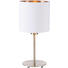 LAMPA STOLNÍ - bílá/měděné barvy, Lifestyle, kov/textil (18/40cm) - NOVEL