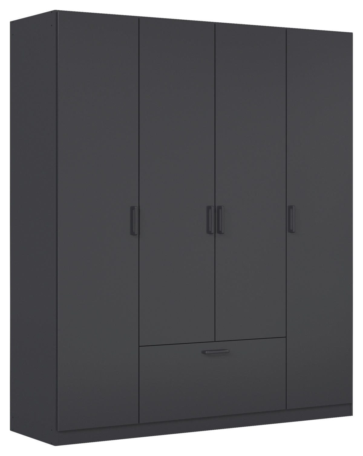 KLEIDERSCHRANK in Grau  - Grau, Basics, Holzwerkstoff/Metall (181/210/54cm) - Boxxx