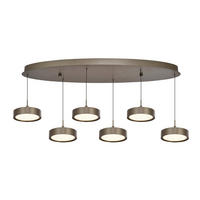 LED-HÄNGELEUCHTE Valensole 117,5/150/36,5 cm  - Bronzefarben, Design, Metall (117,5/150/36,5cm)