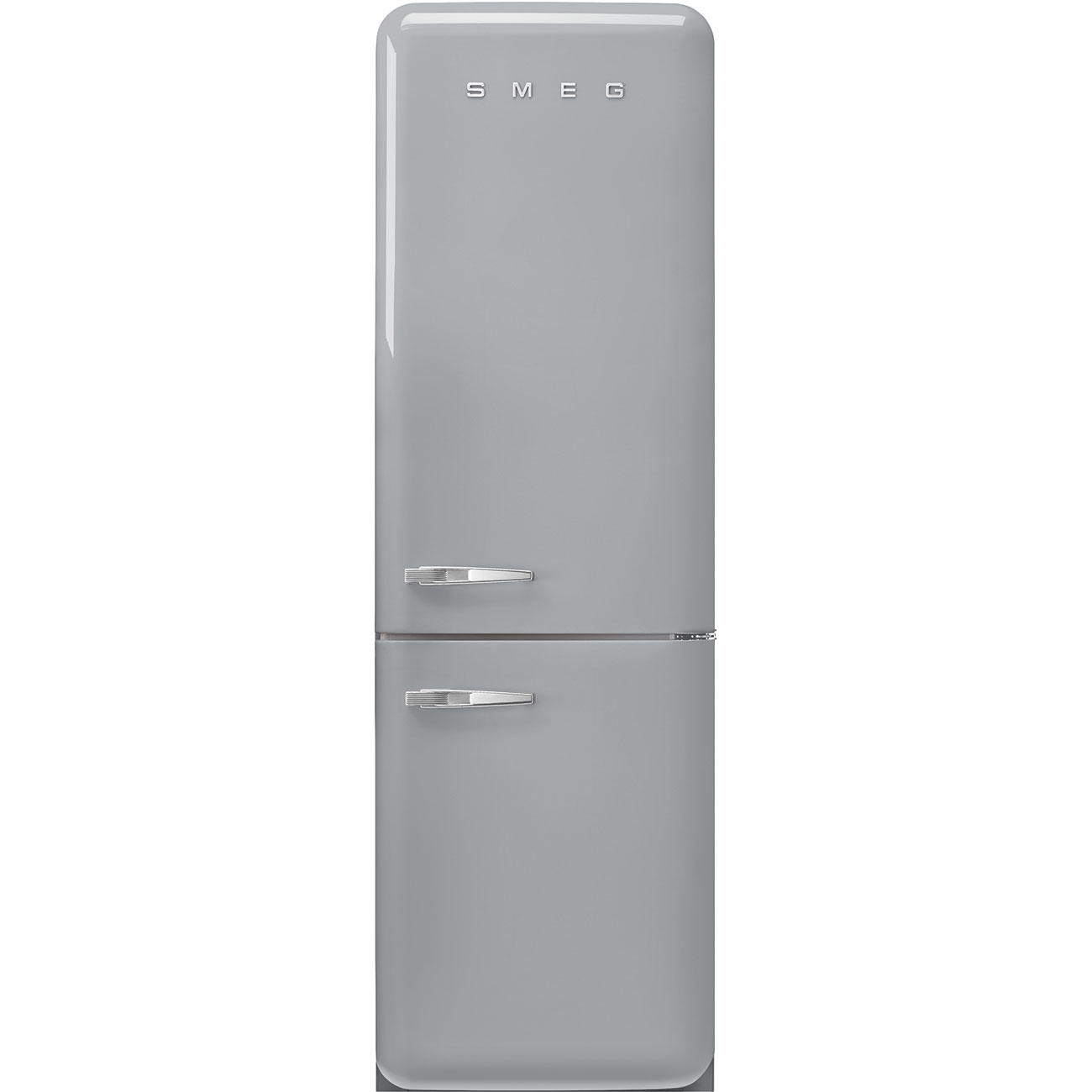 KÜHL-GEFRIER-KOMBINATION 60/196,8/72,8 cm FAB32RSV5 - Silberfarben, Basics, Metall (60/196,8/72,8cm) - SMEG