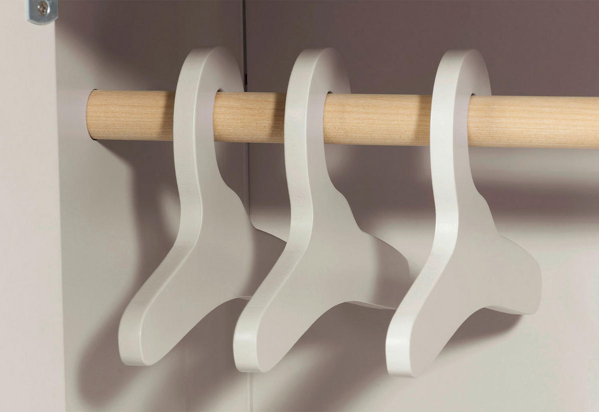 PUPPENKLEIDERSCHRANK - Beige/Naturfarben, Basics, Holz (48/65/30cm) - Pinolino