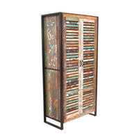 GARDEROBENSCHRANK  in 90/180/45 cm  - Multicolor/Schwarz, Design, Holz/Metall (90/180/45cm) - MID.YOU