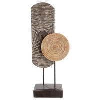 SKULPTUR - Hellbraun/Braun, Basics, Kunststoff (19,5/47,5/10cm)